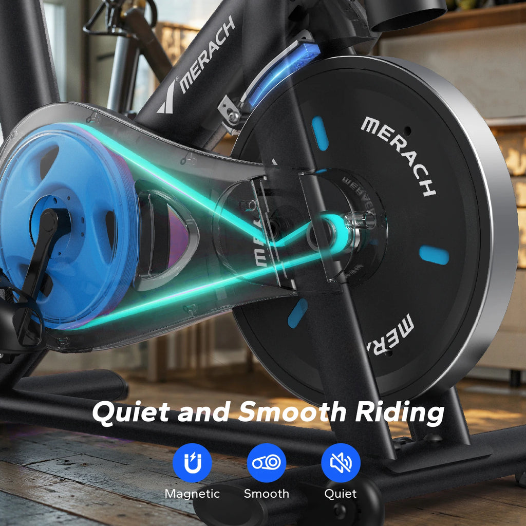 Exercise Stationary Bike Brake with Exclusive App