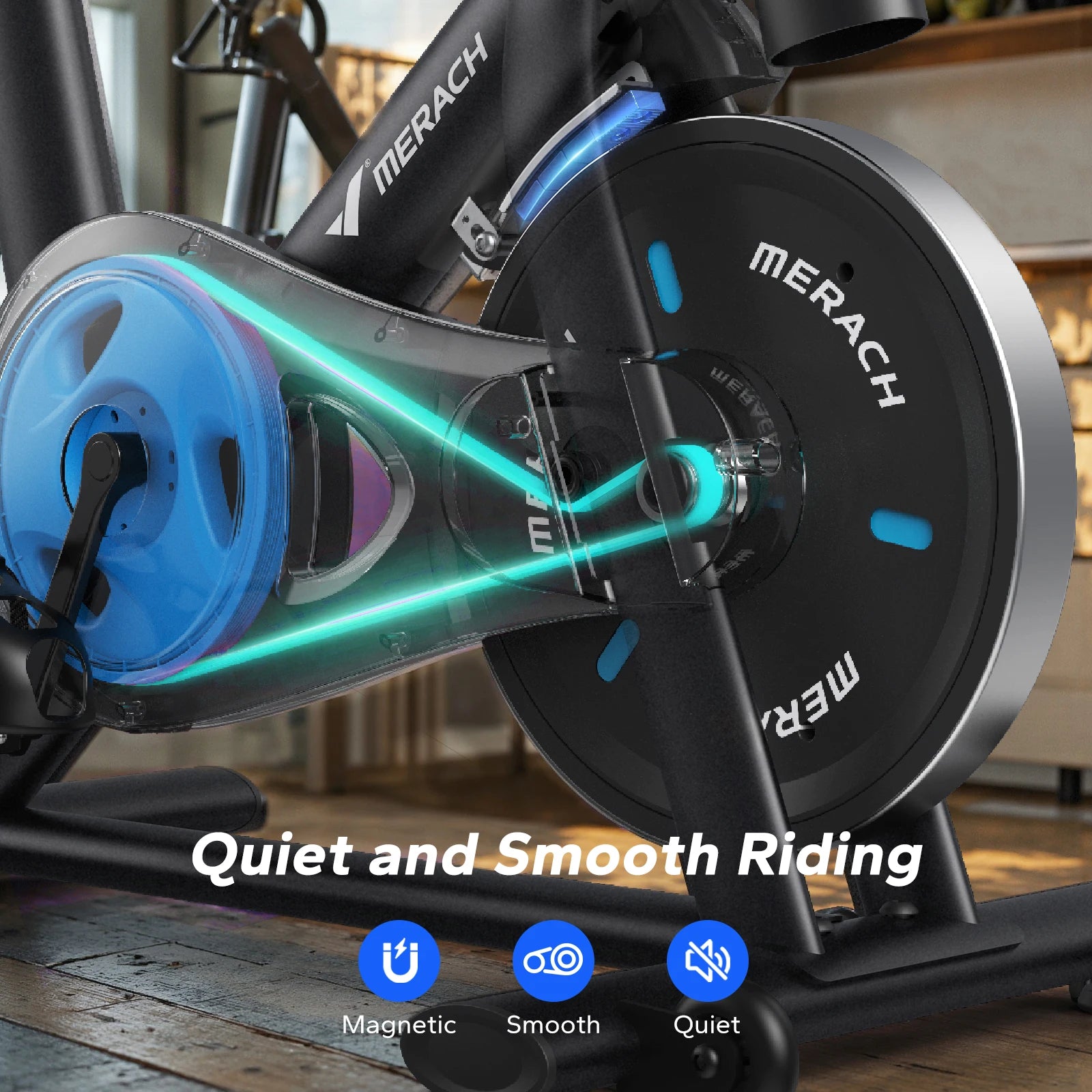 Exercise Stationary Bike Brake with Exclusive App