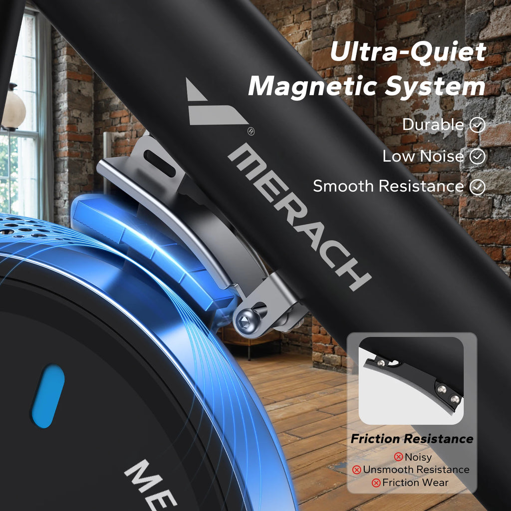 Exercise Stationary Bike Brake with Exclusive App