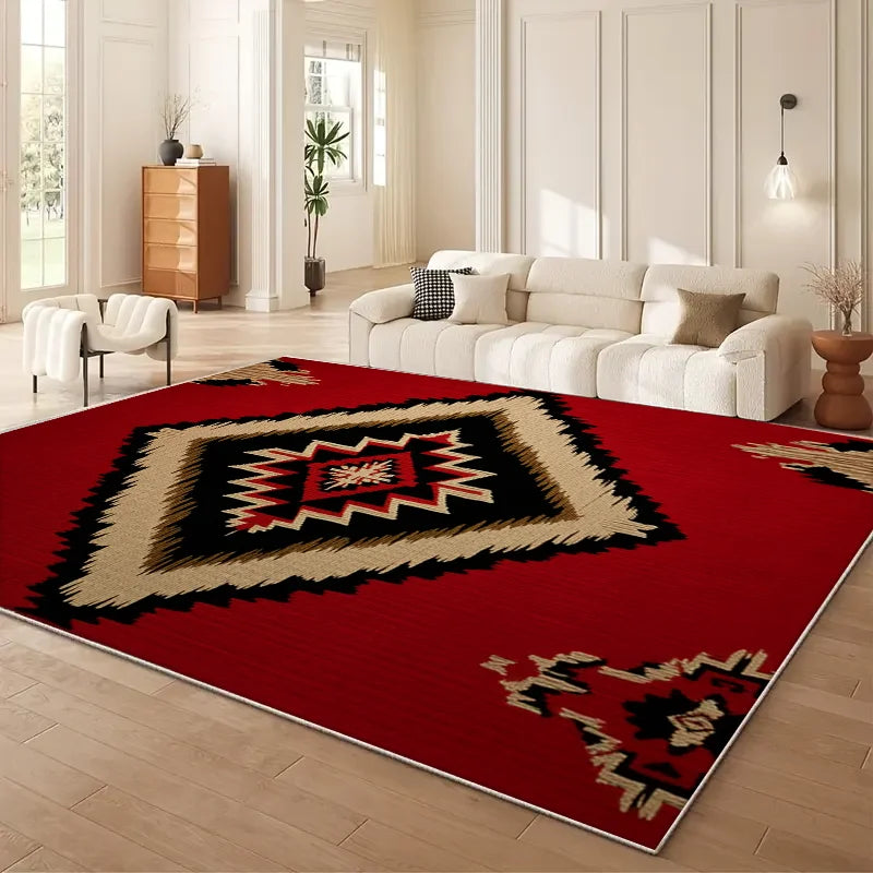 Moroccan Geometry Large Area Rug - Anti Slip