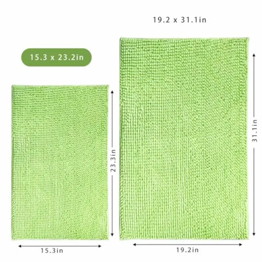 Washable Bath Mat Microfiber. Fast Absorbing.