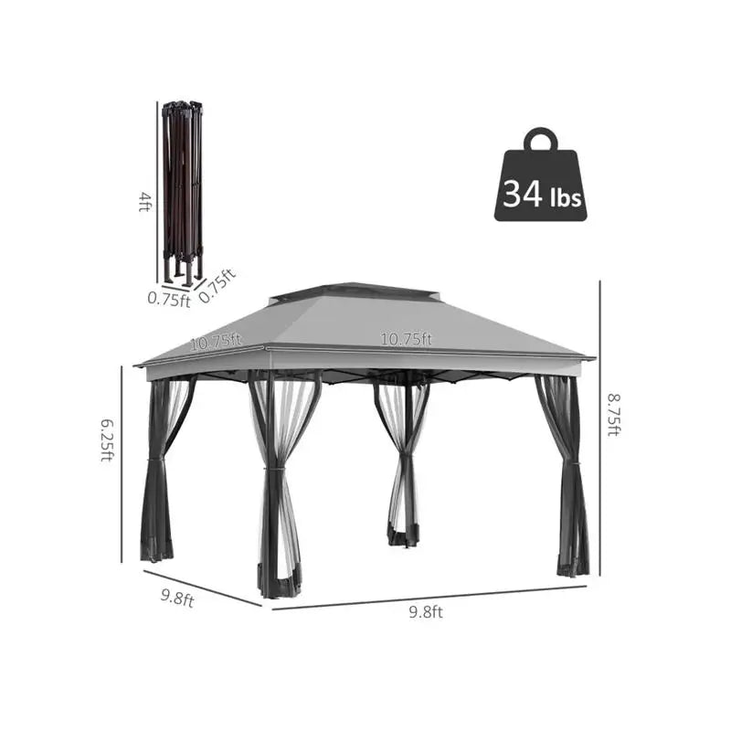 Outdoor Pop Up Canopy Tent -Easy Setup for Events and Parties