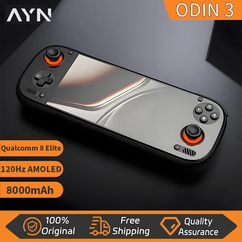 Handheld game console features a 120Hz AMOLED display and Hall-effect controls.