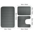 Black Memory Foam Bath Mat Soft Comfortable Super Water Absorption Non-Slip