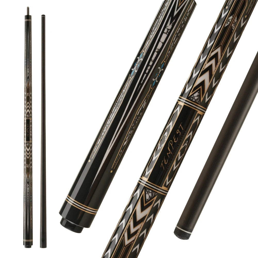 Carbon Fiber Pool Cue Stick 58" Billiard Cue Professional Low Deflection