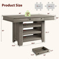 Counter Height Dining Table for 46, Wood Bar