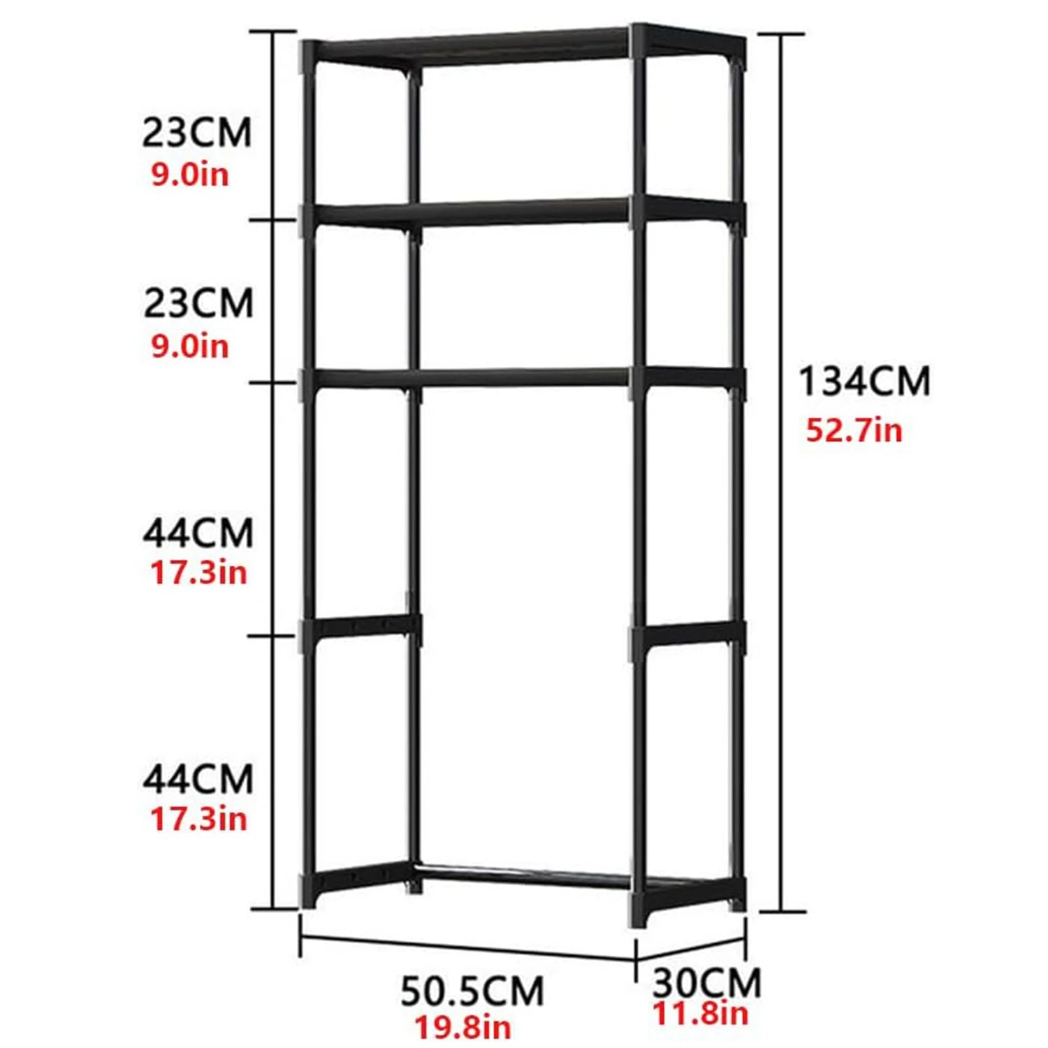 Over The Toilet Storage Cabinet, 3-Tier Metal Bathroom Organizer Shelf,