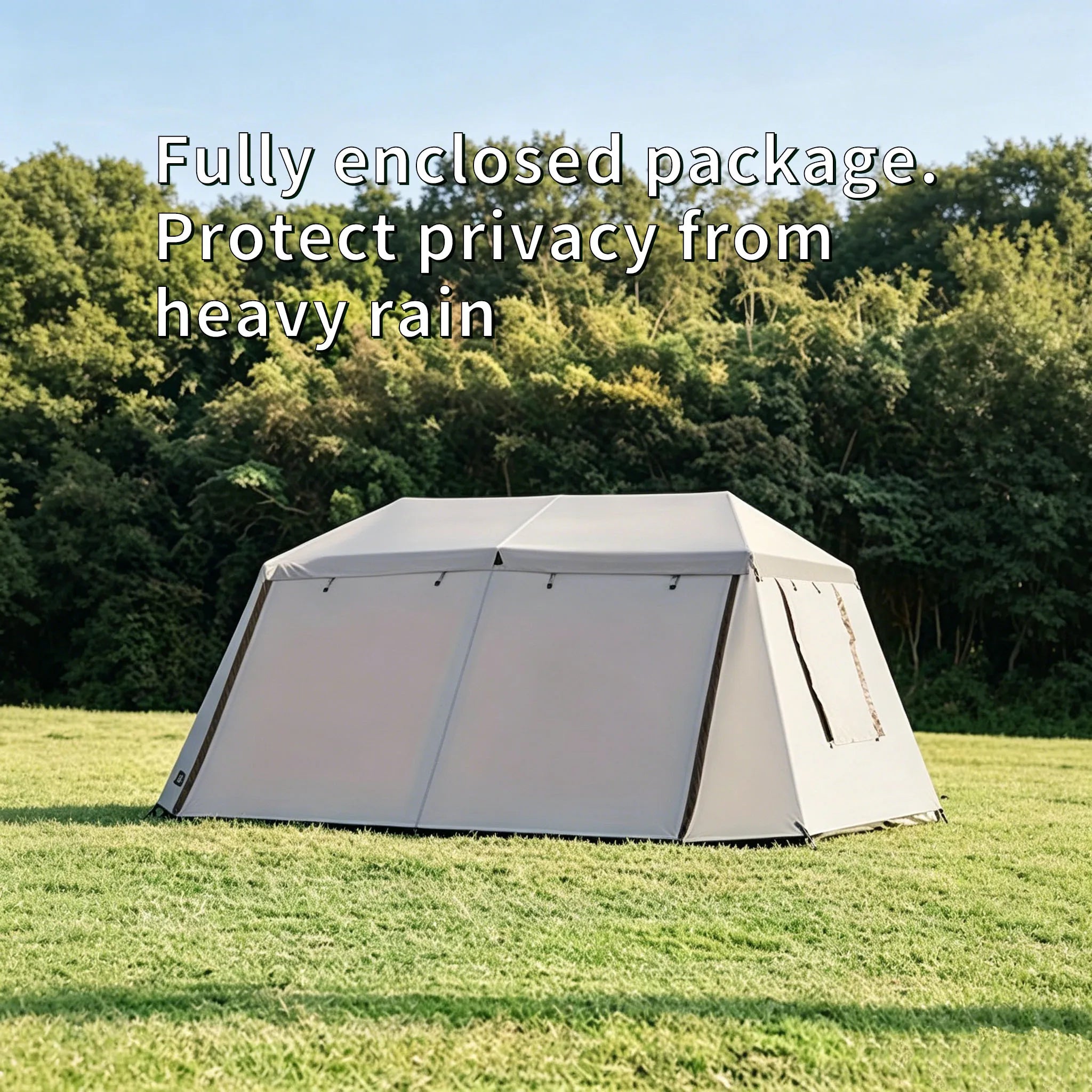 3-Second Fully Automatic Quick-Set Outdoor Camping Tent with Built-in Front Awning