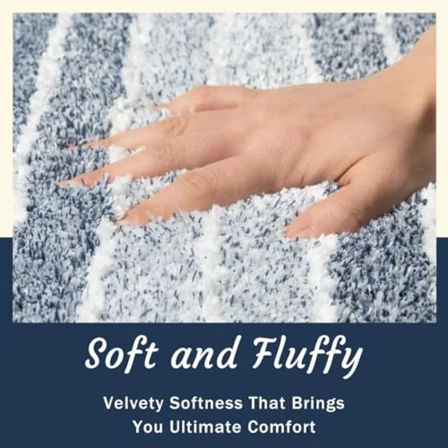 Bathroom Rug 18"x24" Non-Slip, Absorbent Bath Rugs, Machine Washable,