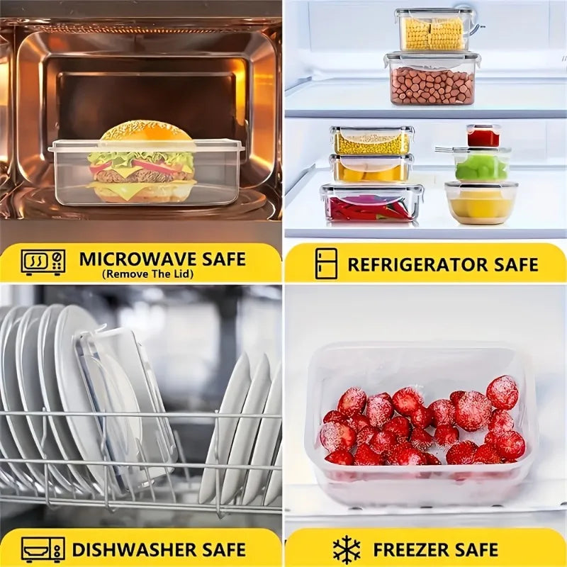 48Pcs BPA-Free Food Storage Set - 24 Airtight Containers & Lids