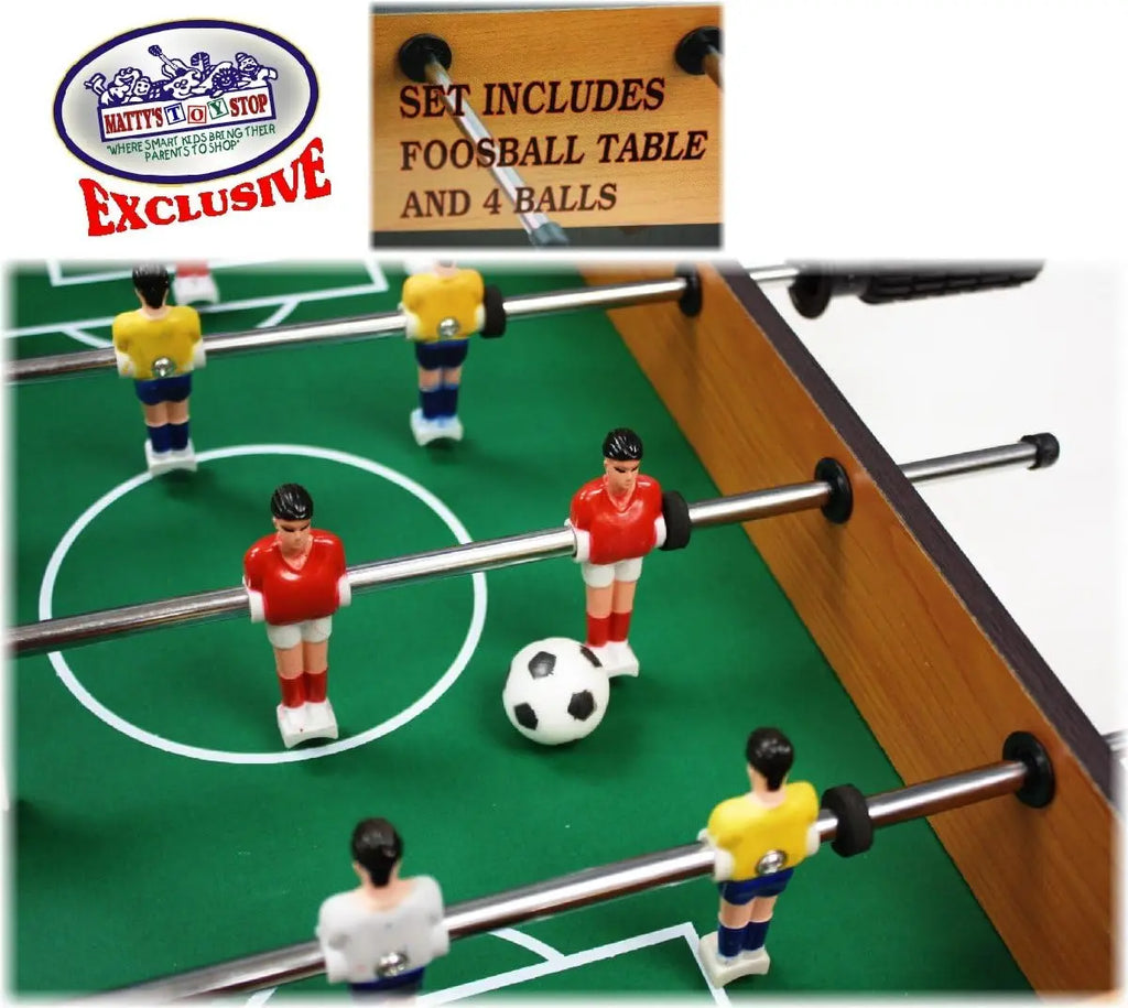 20' Wooden Table Top Air Hockey (Extra Pucks) & Foosball  (Extra Balls)