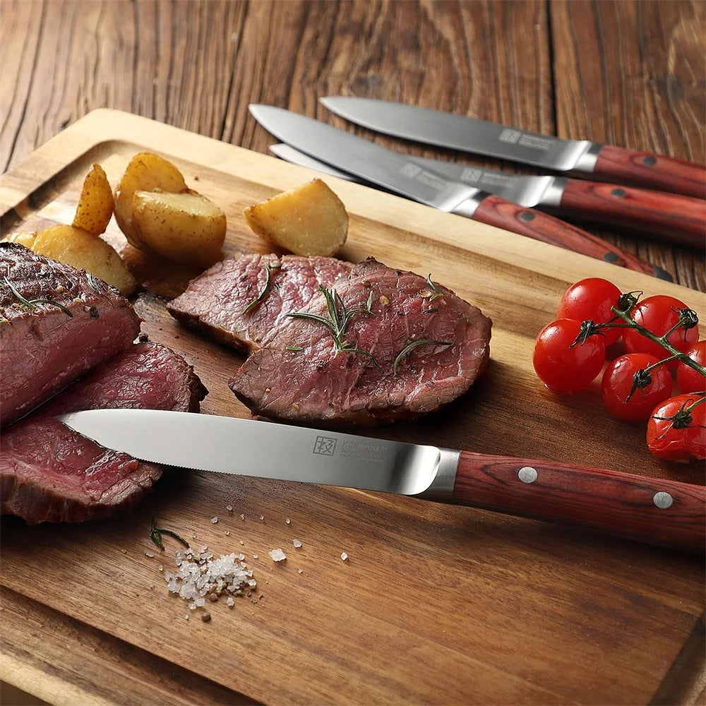 4PCS Steak Knives Set 5.5 Inch Stainless Steel Table Meat Cutting Knife.