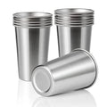 12 Pack 16oz Stainless Steel Pint Cup,