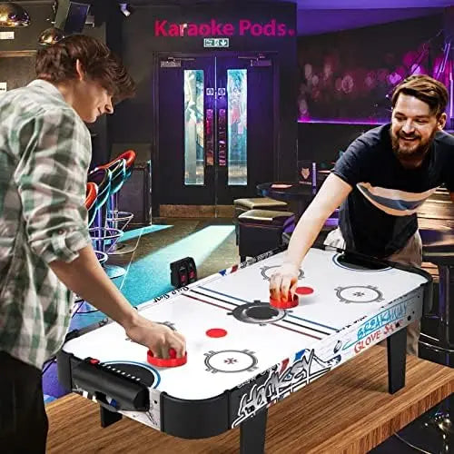 Mini 42” Table Top Air Hockey with 2 Pucks, 2 Pushers