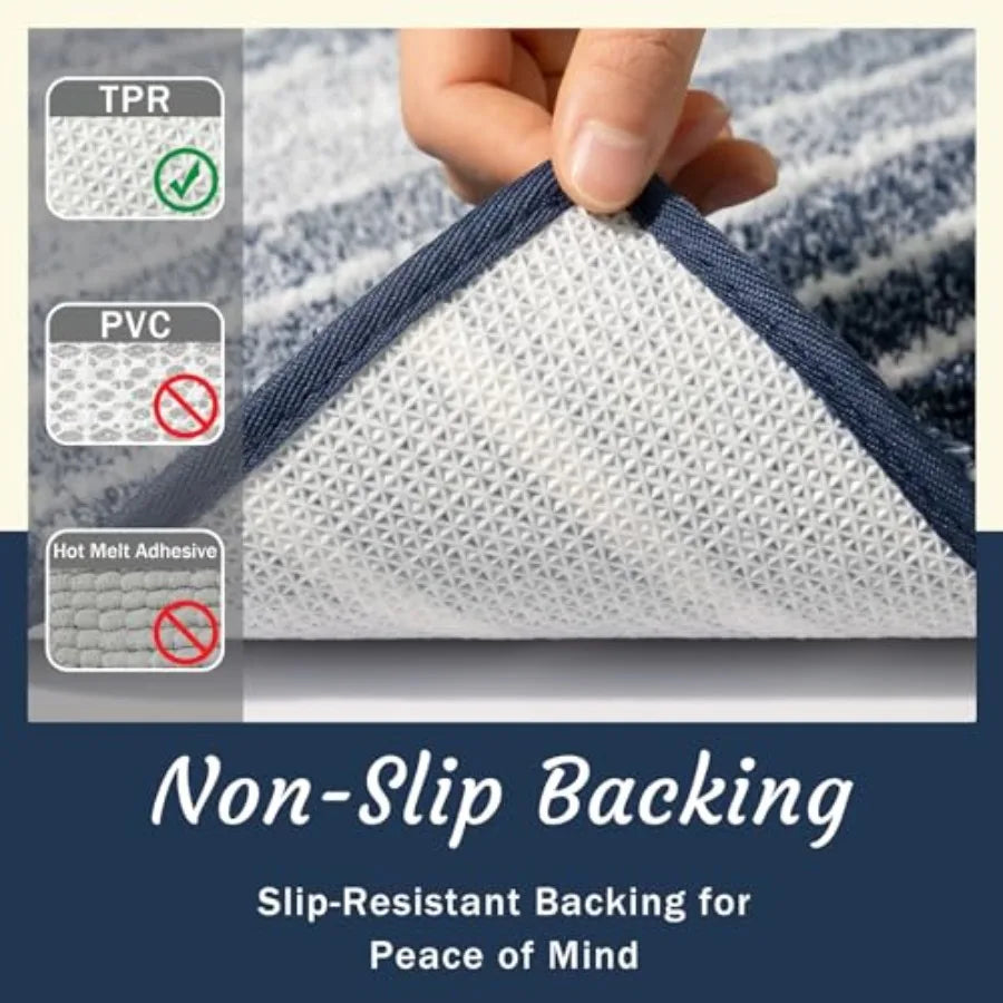 Bathroom Rug 18"x24" Non-Slip, Absorbent Bath Rugs, Machine Washable,