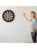 Dart Board, High-Grade Self-Healing Sisal Fiber. With Staple-Free Bullseye,