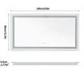 Jumbo-Large Illuminated LED Bathroom Mirror, Front and Backlit Lights, Wall Mounted,