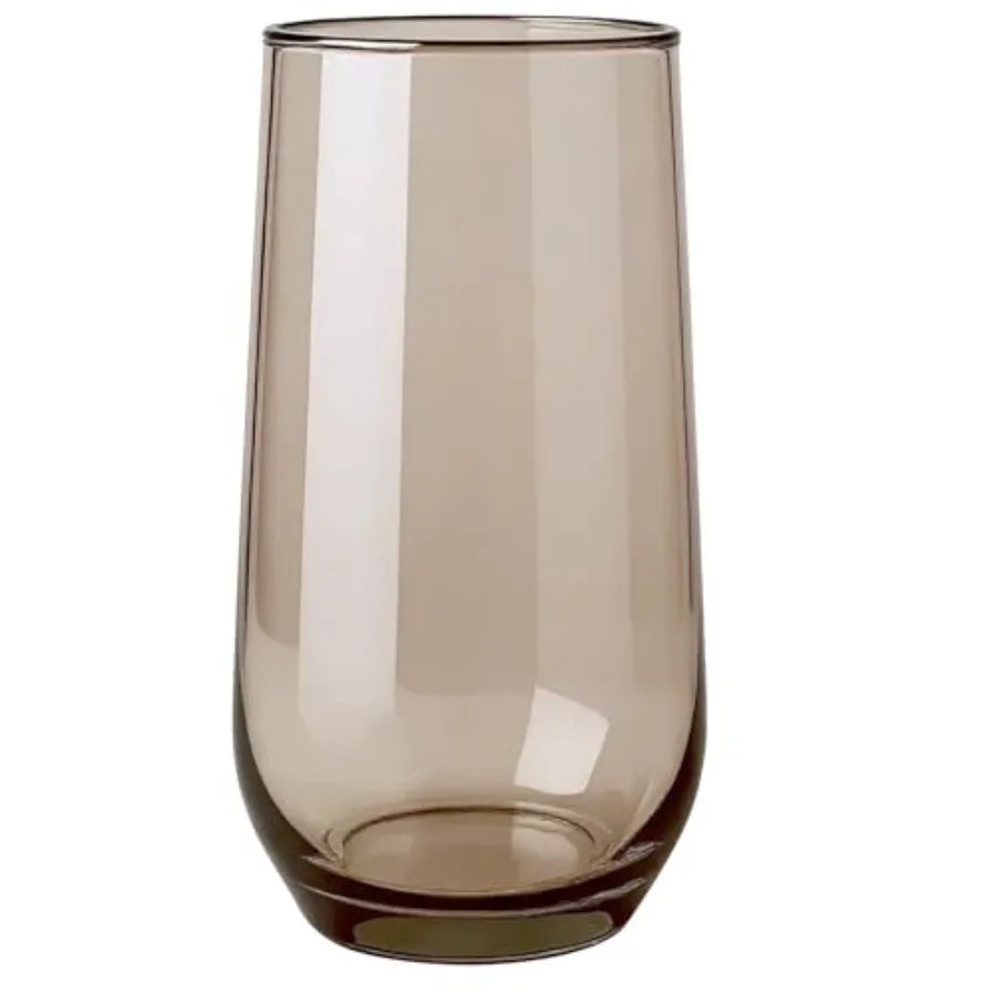 Set of 6/16oz. Drinking Glasses Set of 6 Translucent Brown Glassware