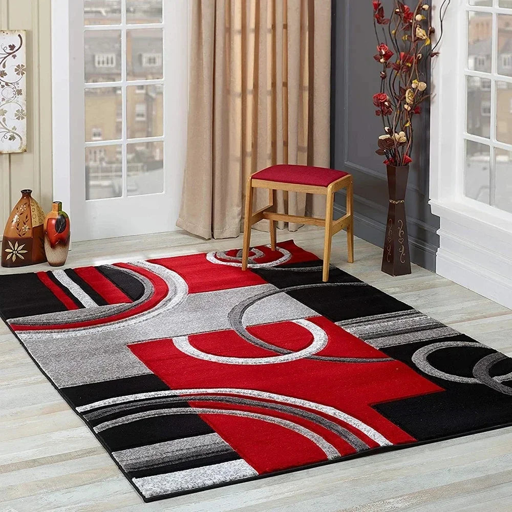 Nordic Geometric Carpet, Modern Luxury Decor