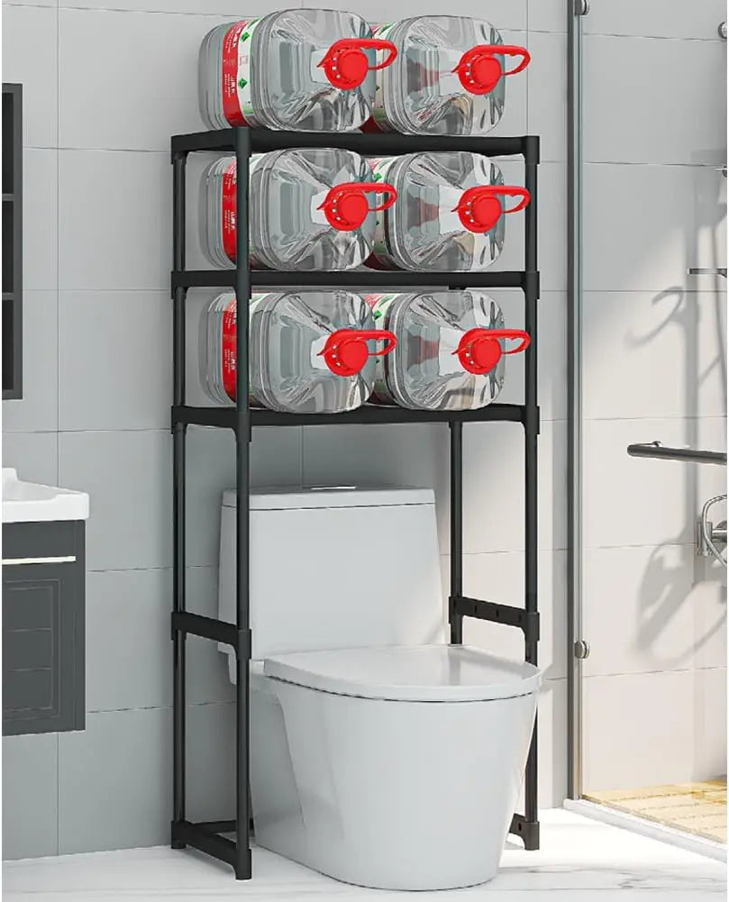 Over The Toilet Storage Cabinet, 3-Tier Metal Bathroom Organizer Shelf,