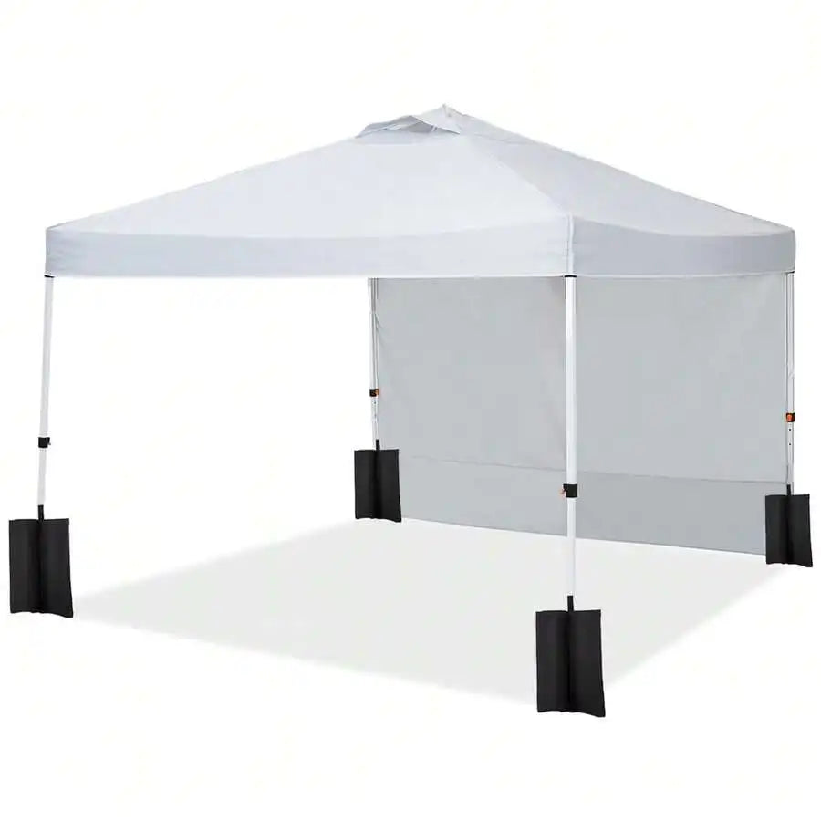 10x10 Pop Up Gazebo Tent With Mesh Side Walls, Waterproof Outdoor Canopy
