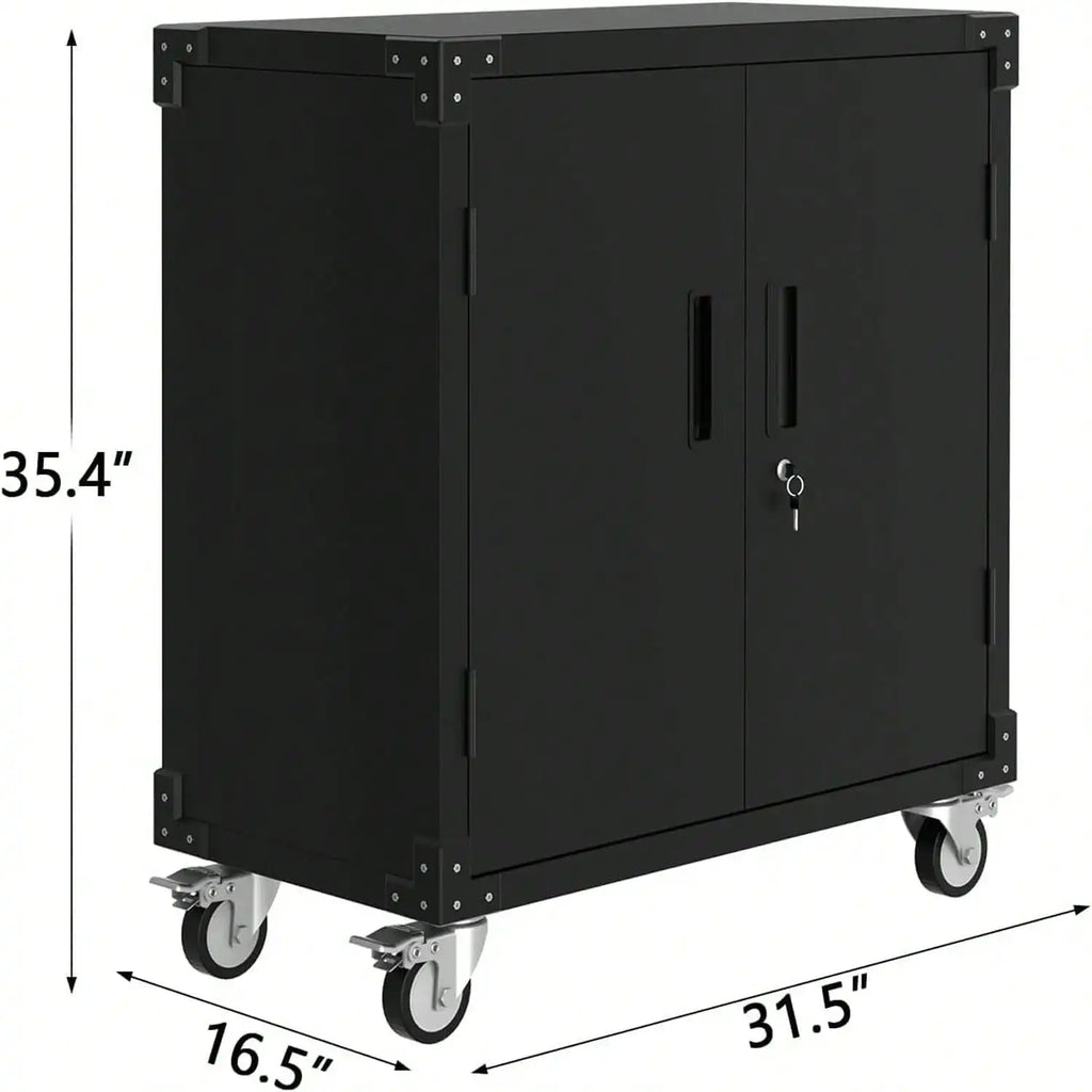 Heavy Duty Metal Rolling Tool Chest With 3 Drawers, Mobile Storage Workbench
