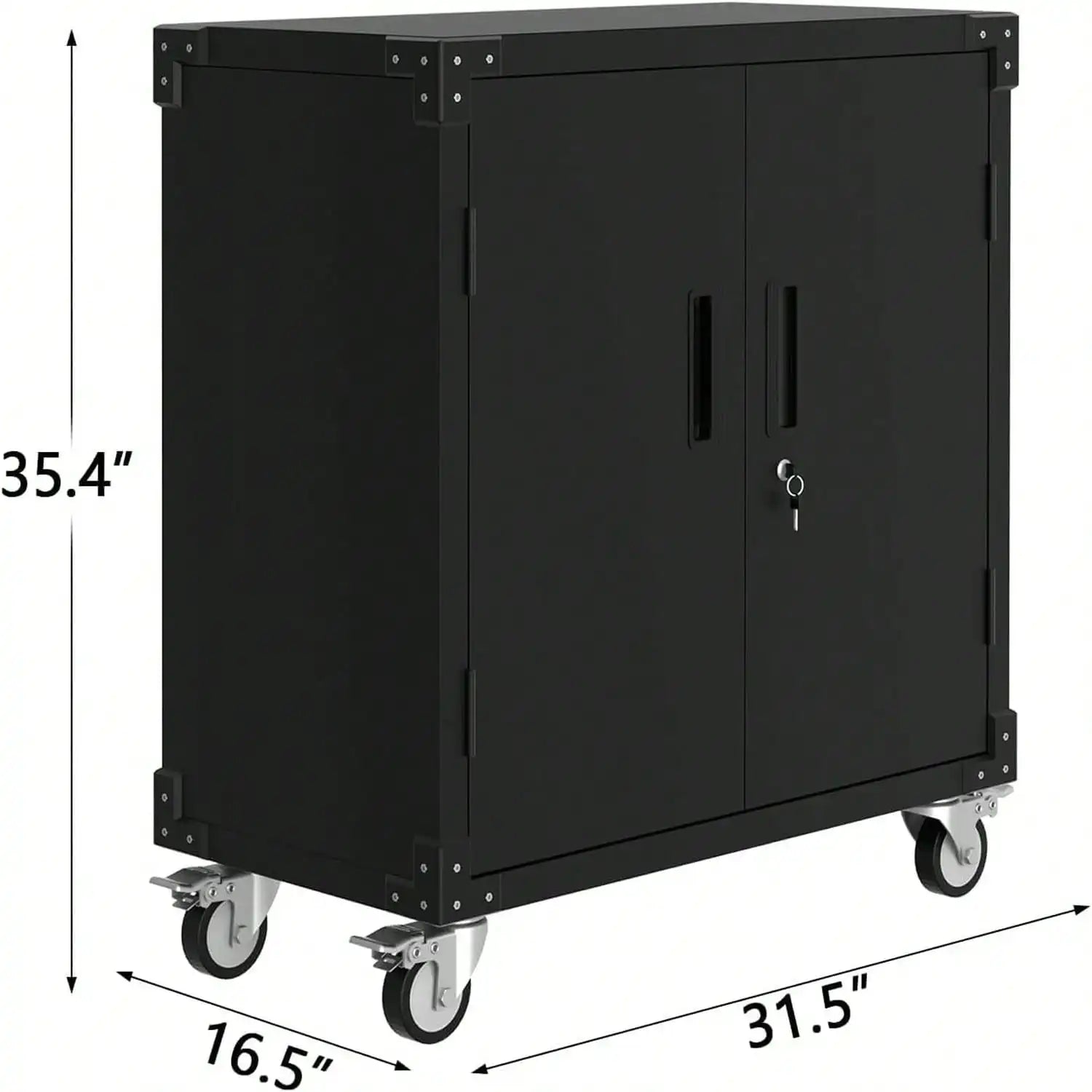 Heavy Duty Metal Rolling Tool Chest With 3 Drawers, Mobile Storage Workbench