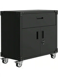 Heavy Duty Metal Rolling Tool Chest With 3 Drawers, Mobile Storage Workbench