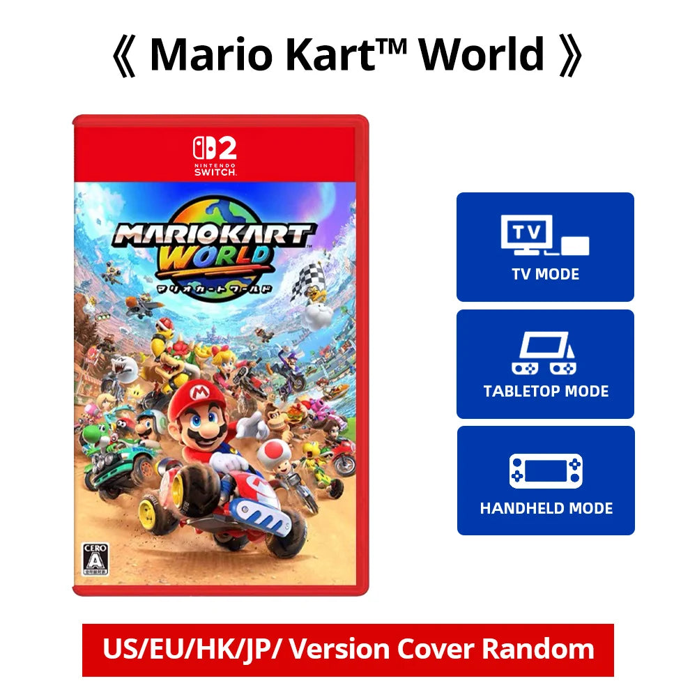 Mario Kart World/100% Official Games Physical Deals Racing Party Genre Game Switch 2 Edition