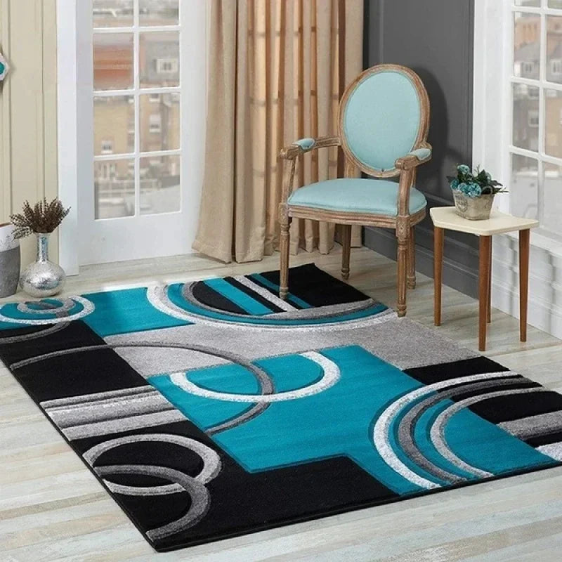 Nordic Geometric Carpet, Modern Luxury Decor