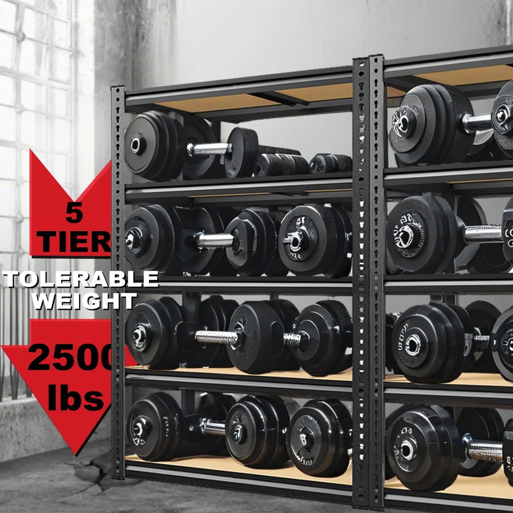 72"/60"H Garage Shelving Storage Shelves，2000LBS Capacity Heavy Duty Adjustable