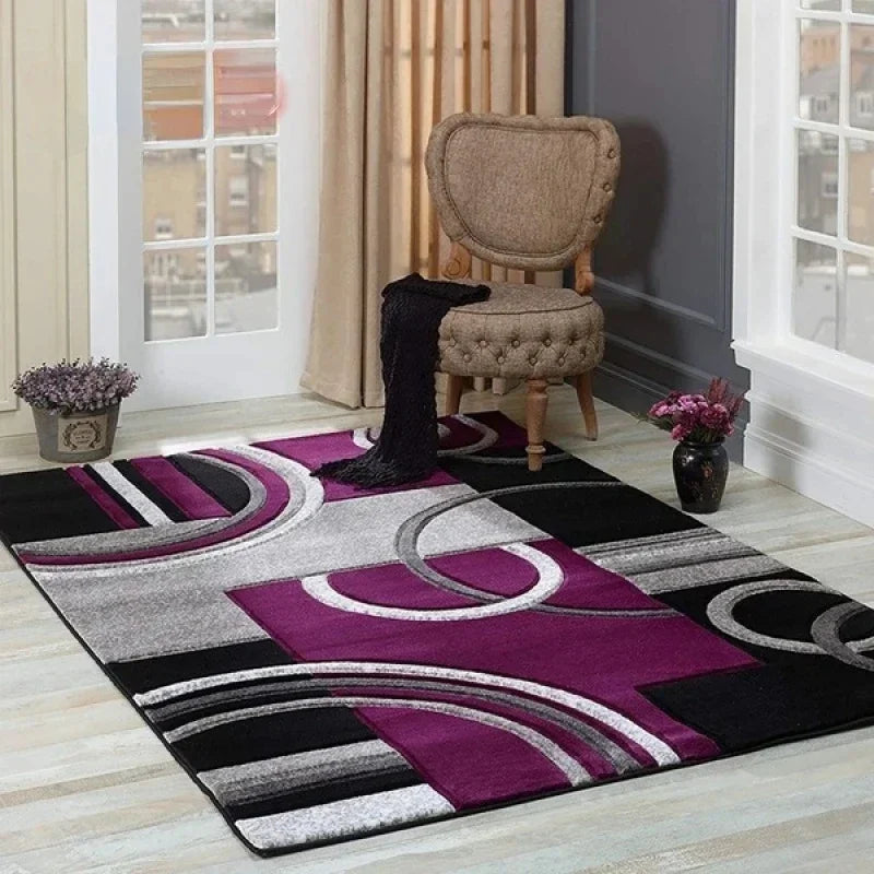 Nordic Geometric Carpet, Modern Luxury Decor