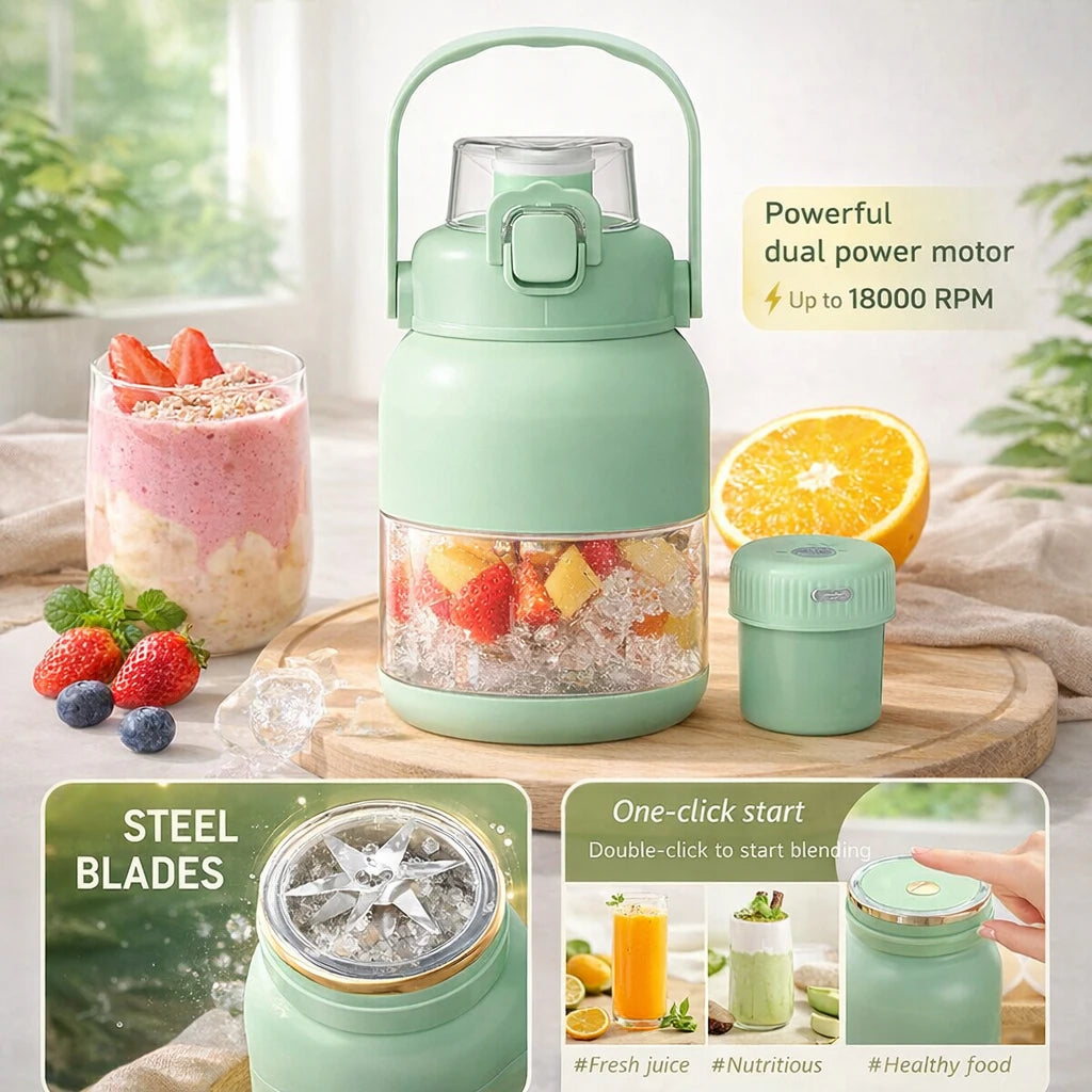 Portable Cordless Blender /USB rechargeable 33oz /12 Stainless Steel Blades.
