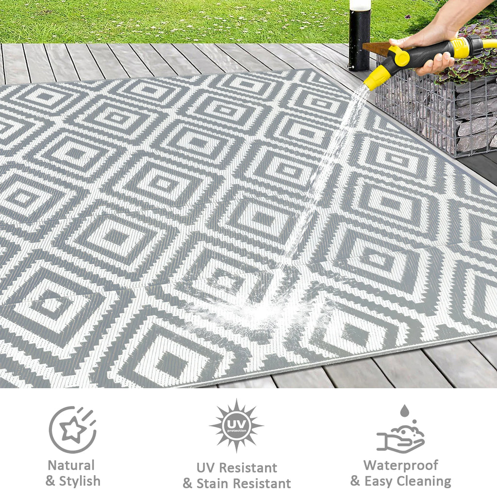 6‘x9’ Outdoor Plastic Carpet Outdoor Rugs Waterproof Reversible