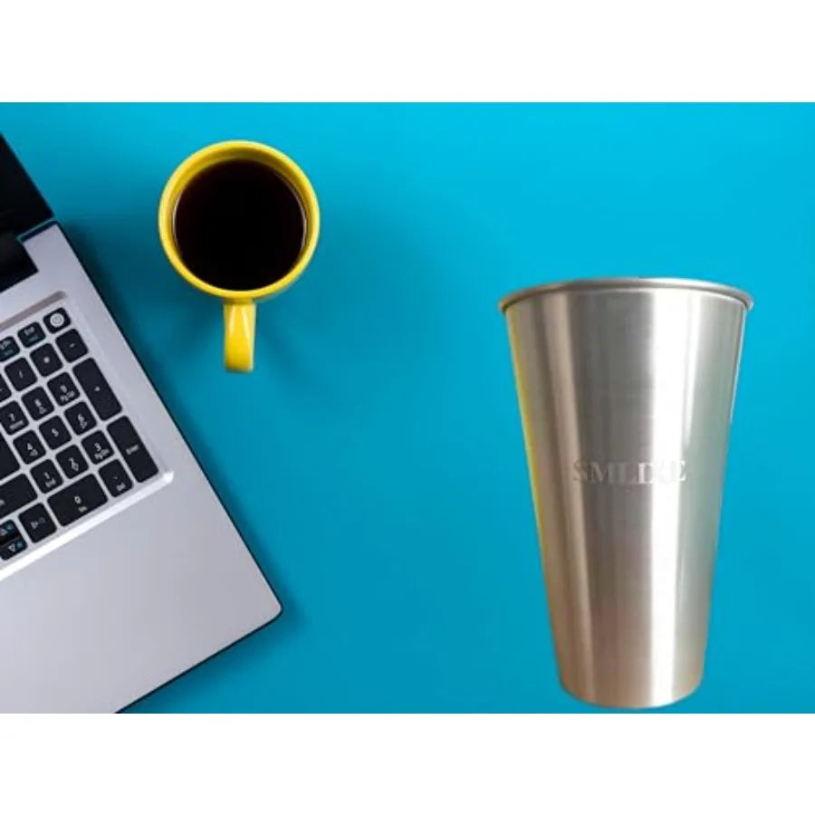 12 Pack 16oz Stainless Steel Pint Cup,