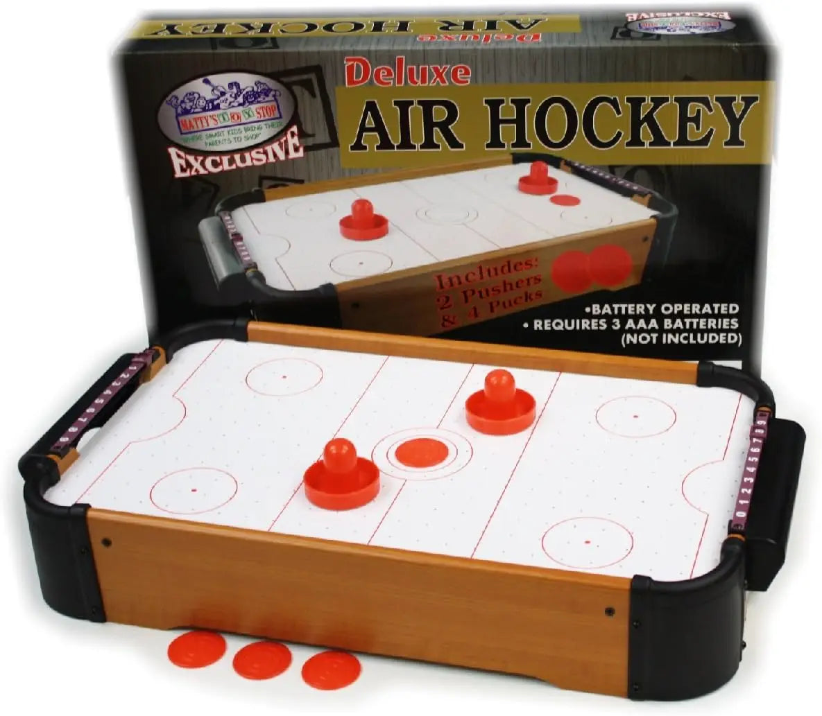 20' Wooden Table Top Air Hockey (Extra Pucks) & Foosball  (Extra Balls)