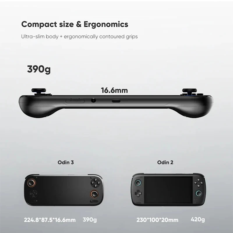 Handheld game console features a 120Hz AMOLED display and Hall-effect controls.