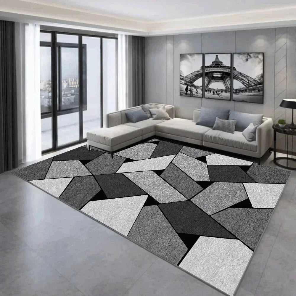 Nordic Geometric Carpet, Modern Luxury Decor