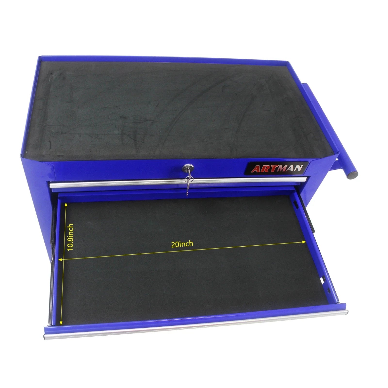 Cabinet, Box, 7 Drawer Rolling Tool Box with Key Lock