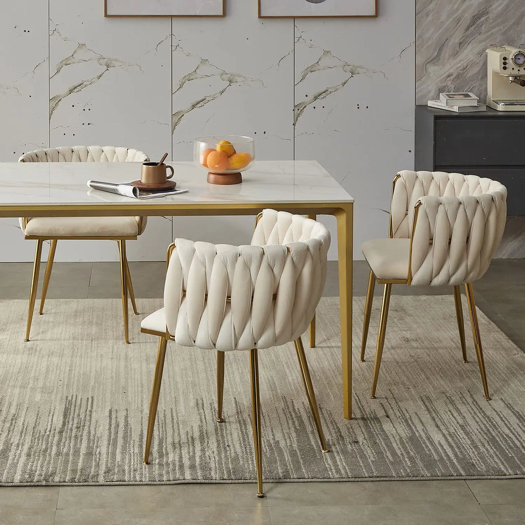 Velvet Dining Chairs Set of 2,