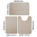 Three Piece Toilet, Bath Floor Mat, Shower Mat, Non Slip.
