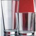 Set of 16 Drinking Glasses Includes 8 Cooler Glasses 17oz and 8 Rocks Glasses (13oz)