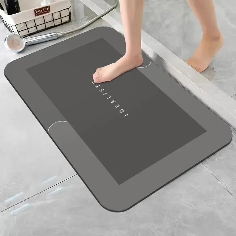 Diatomaceous Earth Bath Mat Super Absorbent Non Slip Fast Drying.