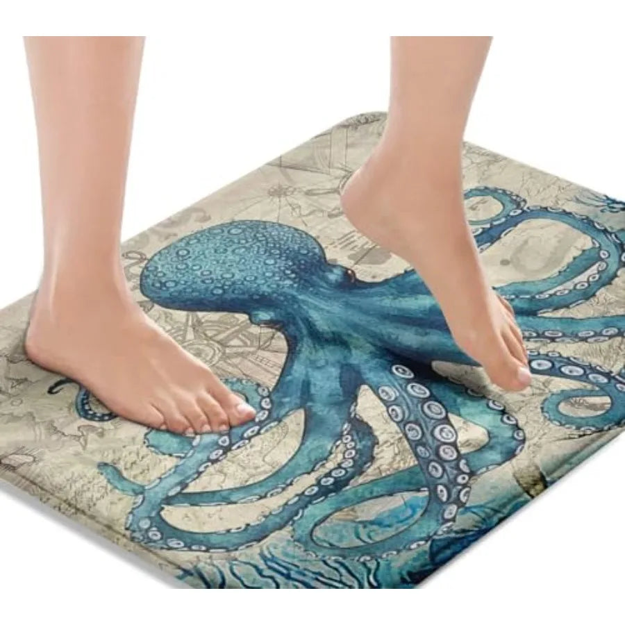 18x30 Inch Bath Mat, Sea Washable Cover  18x30 Inch