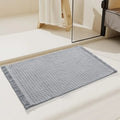 Bathroom Rugs with Tassels Soft Boho Rug Nonslip Bath Mat.