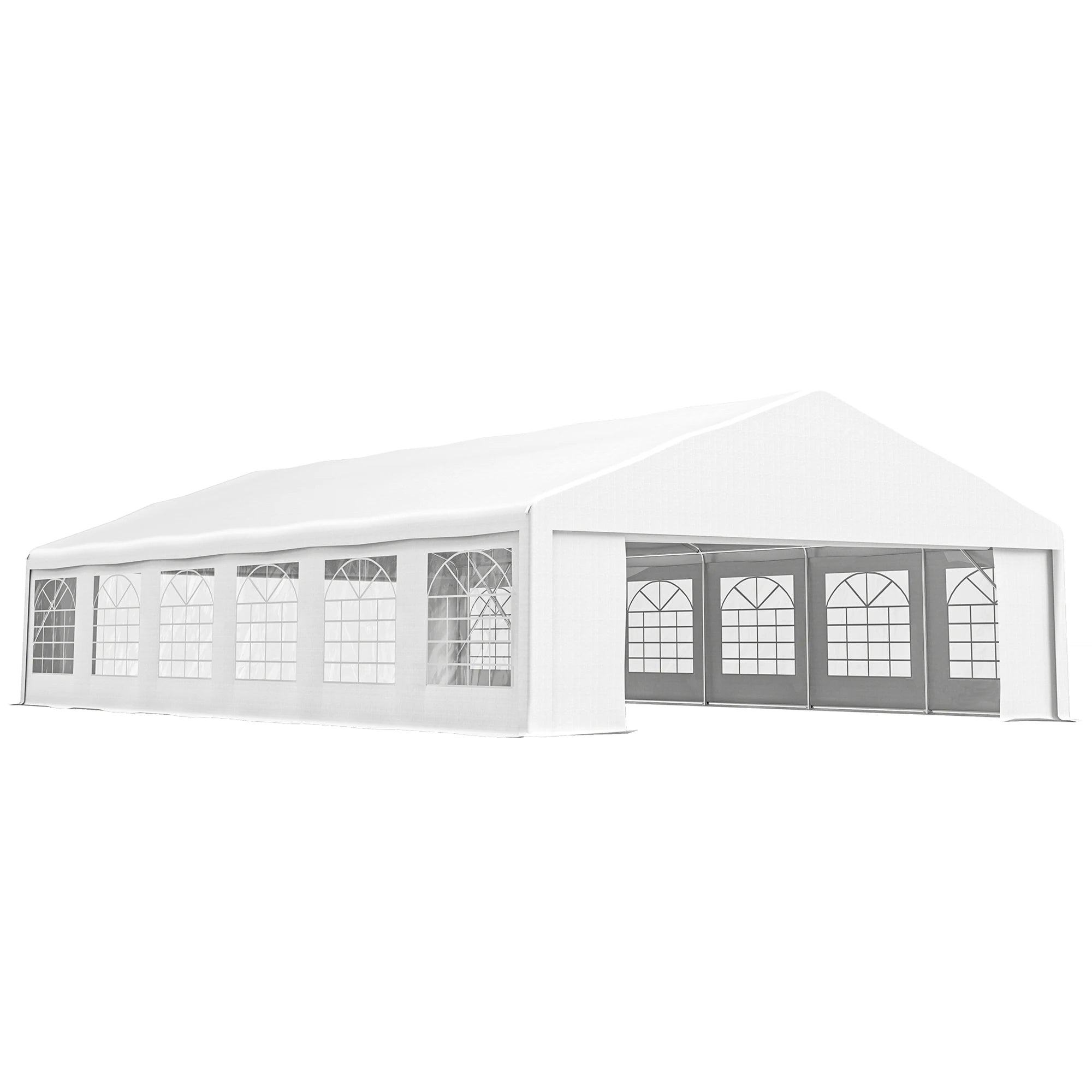 23' x 39' Party Tent and Heavy Duty Carport with Twelve Windows