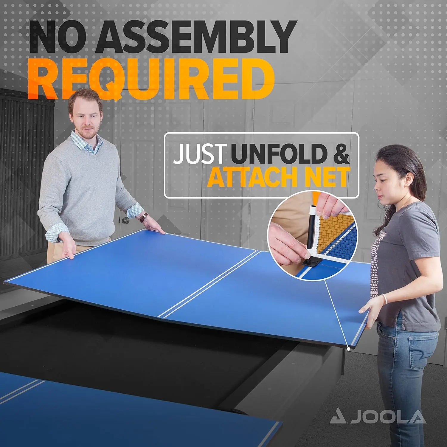 Ping Pong Conversion Top with Net Set for Billiard and Pool Tables