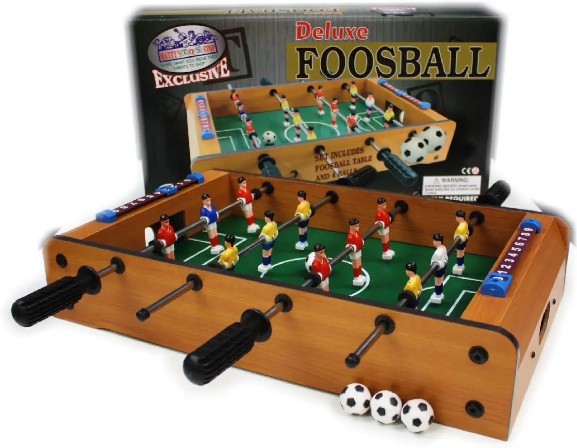 20' Wooden Table Top Air Hockey (Extra Pucks) & Foosball  (Extra Balls)