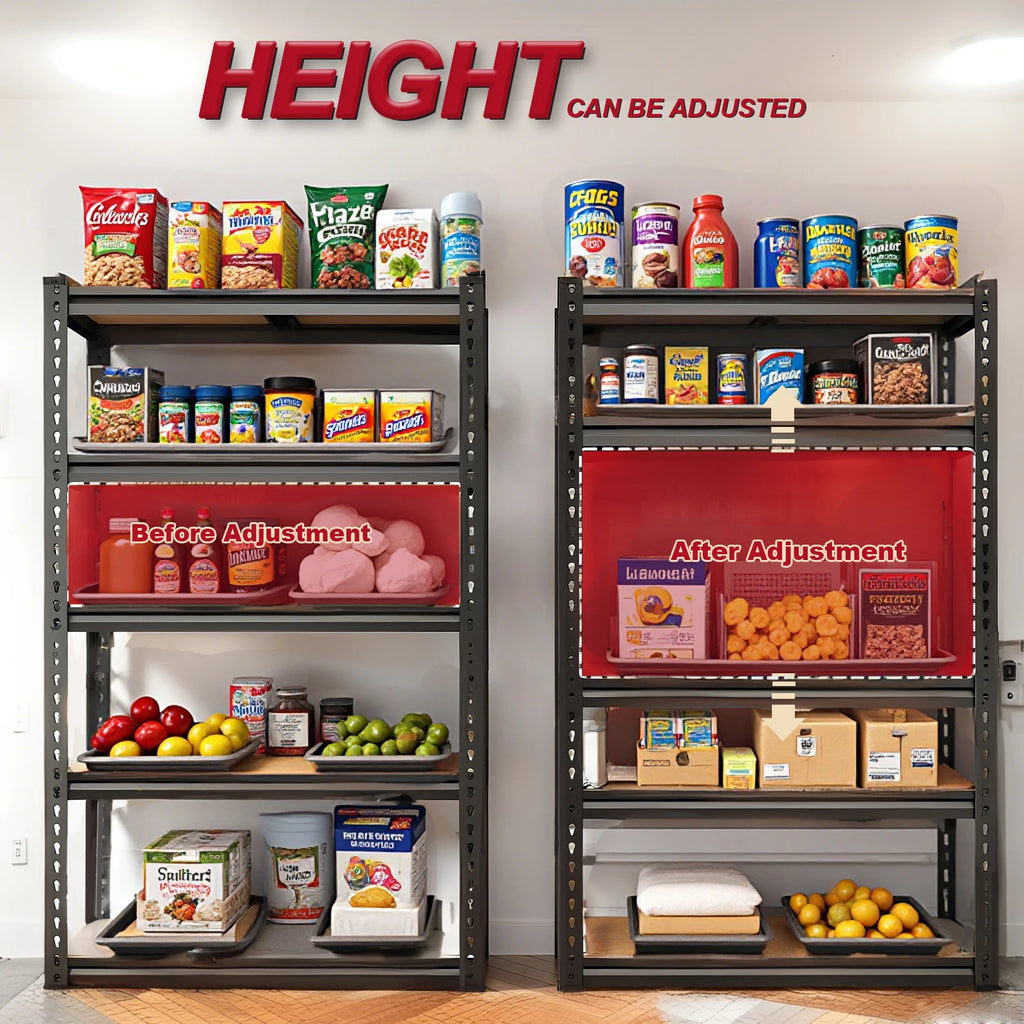 72"/60"H Garage Shelving Storage Shelves，2000LBS Capacity Heavy Duty Adjustable