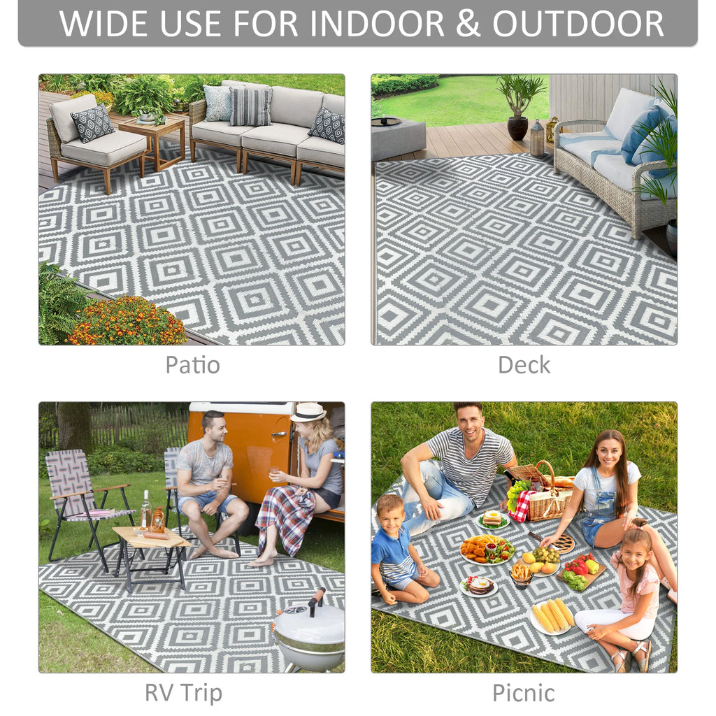 6‘x9’ Outdoor Plastic Carpet Outdoor Rugs Waterproof Reversible